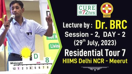 Dr. BRC RT7 Lecture Session 2, HIIMS Delhi NCR - Meerut | 29 July 2023