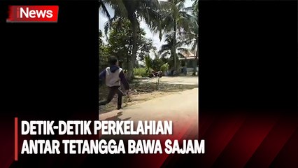 Viral! Detik-Detik Perkelahian Antar Tetangga di Palembang Sampai Bawa Sajam