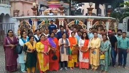 पटवारी संघ ने भगवान गणेश को सोपा ज्ञापन, सरकार की सद्बुद्धि के लिए किया हवन