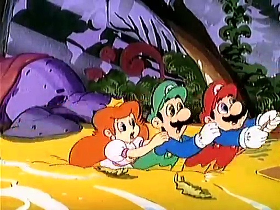 Super Mario Brothers Super Show 45  Raider of The Lost Mushroom,   NINTENDO game animation