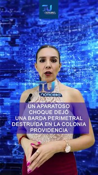 Tras el choque de dos camionetas en calles de la colonia Providencia de Guadalajara, tres personas resultaron lesionadas y una barda perimetral de una vivienda sufrió afectaciones #TuNotiReel