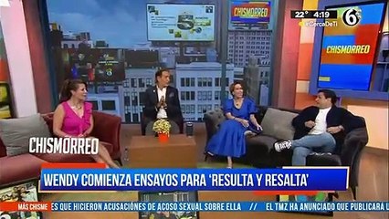 Wendy comienza ensayos para 'Resulta y resalta'