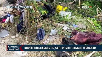 Korsleting Pengisi Daya Ponsel, 1 Rumah Hangus Terbakar