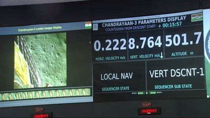 Bajimat Bikram. Lander Vikram successfully landed in the south pole of the Moon.