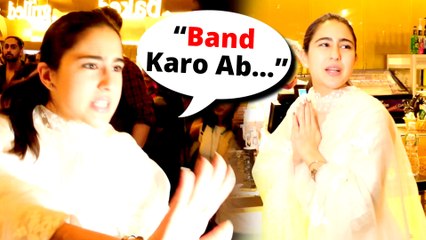 Sara Ali Khan Gets Angry At Paparazzi For Chasing Her At PVR