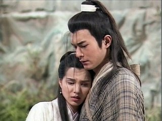 The Return of the Condor Heroes 95 in slow motion 神鵰俠侶 李若彤版 小龍女讓楊過原諒尹志平  Little Dragon Girl asks Yang Guo to forgive Yin Zhiping