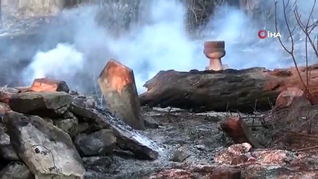Çanakkale'deki orman yangınında acı tablo! Alevlerin sardığı köyden geriye bu kareler kaldı