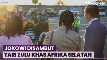 Presiden Jokowi Disambut Tari Zulu saat Tiba di Afrika Selatan
