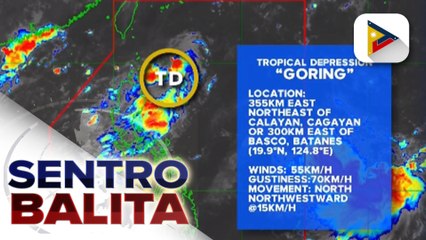 Binabantayang LPA, tuluyan nang naging bagyo at pinangalanang ‘Goring’