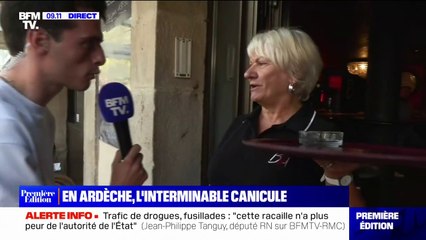 "Le matin ça va mais l'après-midi, c'est insupportable": cette serveuse ardéchoise doit s'adapter face à la canicule