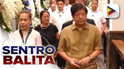 PBBM at ilang mga kilalang personalidad, dumalaw sa unang gabi ng burol ni DMW Sec. Ople