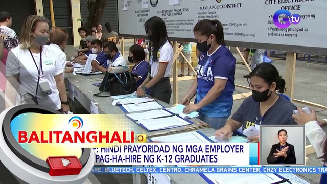 ECOP: hindi prayoridad ng mga employer ang pag-ha-hire ng K-12 graduates | BT