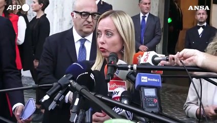 Meloni: "Sara' un governo di legislatura e faremo le riforme"