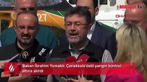 Çanakkale'deki yangın kontrol altına alındı