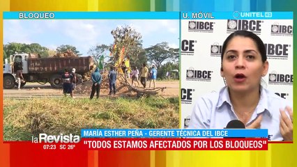 El IBCE advierte que el bloqueo en Buena Vista derivará en el incremento de precios de la canasta familiar