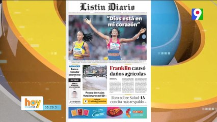 Titulares de prensa Dominicana del  jueves 24 de agosto  | Hoy Mismo