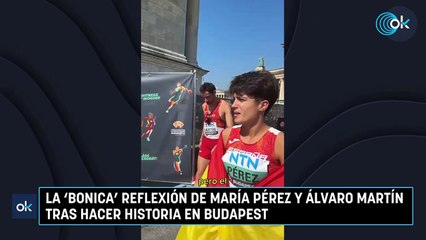 La 'bonica' reflexión de María Pérez y Álvaro Martín tras hacer historia en Budapest