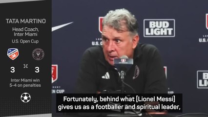 "He always has an answer" -Tata Martino praises Messi after US Open Cup