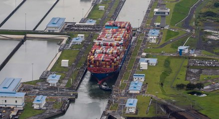 Atasco en el Canal de Panamá por la fuerte sequía impacta en el comercio internacional