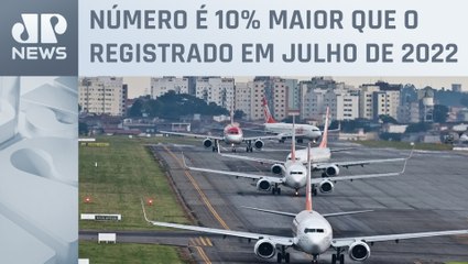 Setor aéreo movimentou 8,4 milhões de passageiros em julho, diz Anac