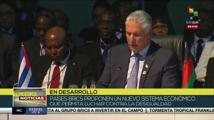 Presidente Diaz-Canel llama a la unidad entre el G 77 + China y los BRICS
