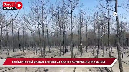 Eskişehir’deki orman yangını 23 saatte kontrol altına alındı