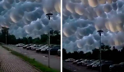 Video: Wolken met bijzondere vorm wekken zorgen in China