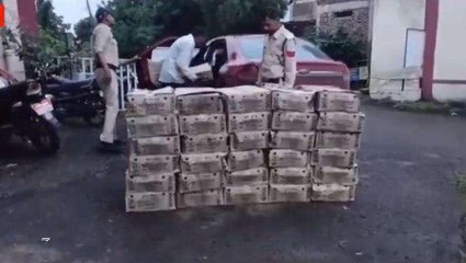 झाबुआ पुलिस को मिली बड़ी सफलता, 60 पेटी अवैध शराब जप्त