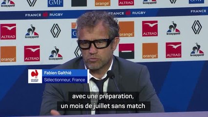 Bleus - Galthié : "On va basculer dans un autre univers"