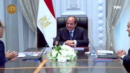 الرئيس يجتمع برئيس الوزراء ووزيري التجارة والسياحة ويوجه الحكومة بمنح المشروعات الصناعية حزمة حوافز