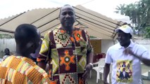 Agostin Enokou, Isidore Zinsou et Aboubakari Cissé en campagne à Aboisso pour conquête de la mairie