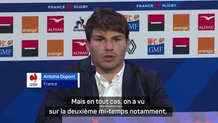 Bleus - Dupont : "On a encore progressé"