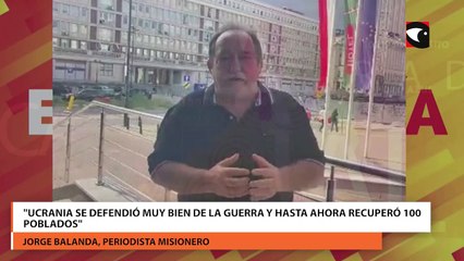 Jorge Balanda dijo  el rencor de los ucranianos está instalado hacia el pueblo ruso