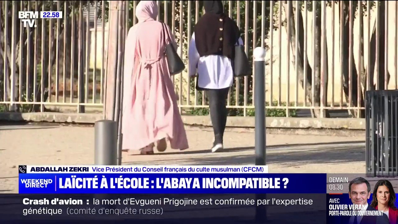 Interdiction de l'abaya dans les écoles: "L'abaya n'est pas une tenue religieuse, c'est une forme de mode", réagit Abdallah Zekri, vice-président du CFCM