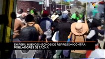 teleSUR Noticias 17:30 27-08: Reprimen protesta contra pdta. designada de Perú en Tacna