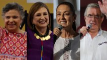 Cierre de campañas de los aspirantes internos para la candidatura presidencial de Frente Amplio y Morena
