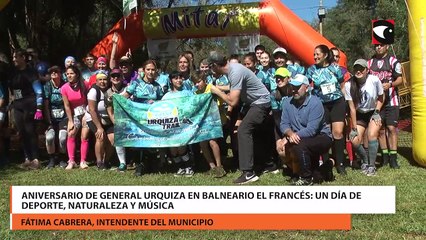 Aniversario de general Urquiza en balneario el francés un día de deporte naturaleza y música