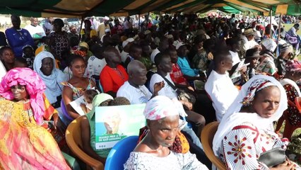Ibrahim Lokpo, Nguessan Kouamé et Léa Koné en campagne à Saioua pour les élections municipales 2023