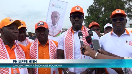 Philippe Hien et Patrick Hien en campagne pour les élections régionales 2023 dans le Bounkani
