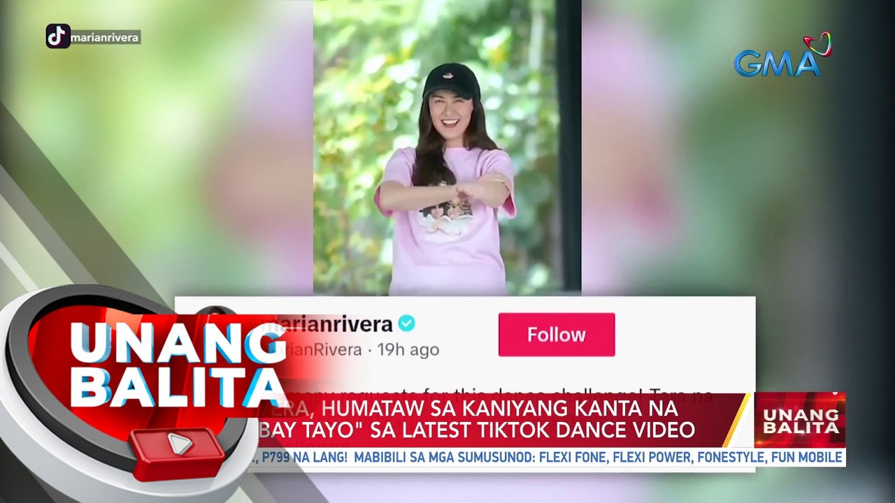 Marian Rivera, humataw sa kaniyang kanta na "Sabay Sabay Tayo" sa latest Tiktok dance video | UB