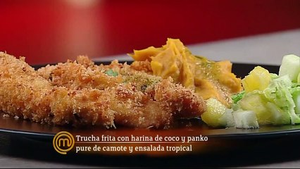 Gabriela se reivindica e innova con un rebozado de coco en su plato de pescado