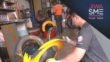 Jiwa SME: Tayar terpakai diguna semula sebagai dekorasi hiasan, bantu jana pendapatan
