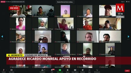 Ricardo Monreal agradece apoyo en recorrido por el país