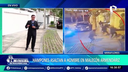 Hampones asaltan a balazos a un hombre en el malecón Armendáriz en Miraflores