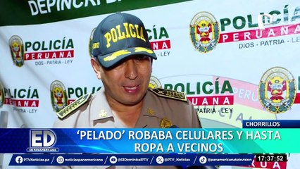 Cae alias “Pelado”: robaba celulares y hasta la ropa de sus vecinos de Chorrillos
