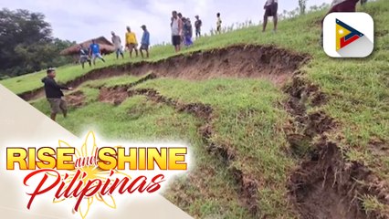 Mga bitak ng lupa malapit sa small water impounding project sa Alcala, binabantayan