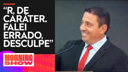 Vereador da Câmara de Mendonça erra ao tentar soletrar homenagem para deputado