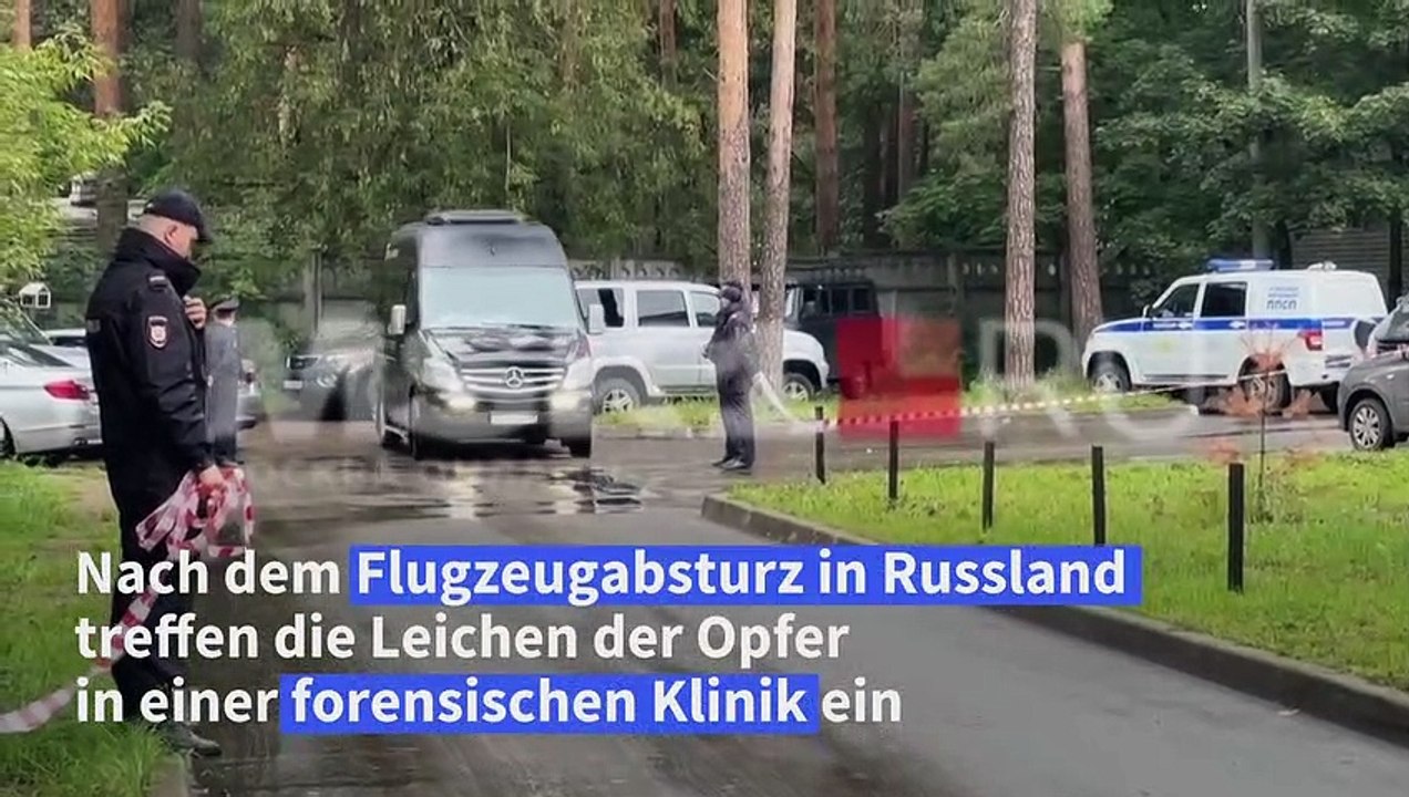 Absturz in Russland: Leichen in forensische Klinik gebracht