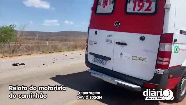 Motorista relata detalhes do acidente que vitimou homem entre Cajazeiras e São João do Rio do Peixe