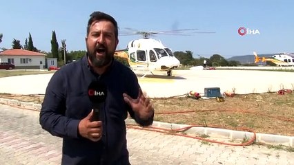 Çanakkale'deki Orman Yangını Havadan Görüntülendi